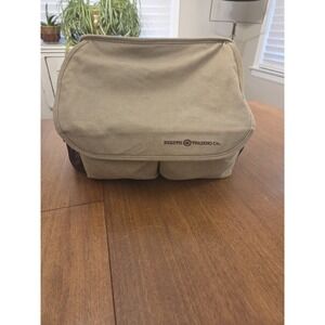 Duluth Trading Co Canvas Laptop Shoulder Tote‎  Messenger Organizer Bag Tan